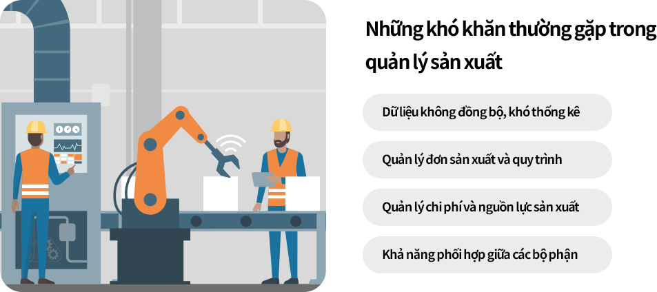 Những khó khắn thường gặp khi quản lý sản xuất