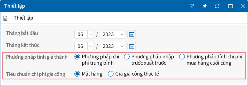 Phương pháp tính giá thành sản phẩm trên ECOUNT ERP